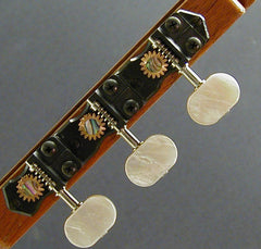 Traditional Black with Mother of Pearl Knob and Abalone Dot
