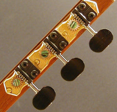 Traditional Gold with Ebony Knob and Abalone Dot